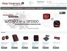 Tablet Screenshot of bingoequipmentaustralia.com